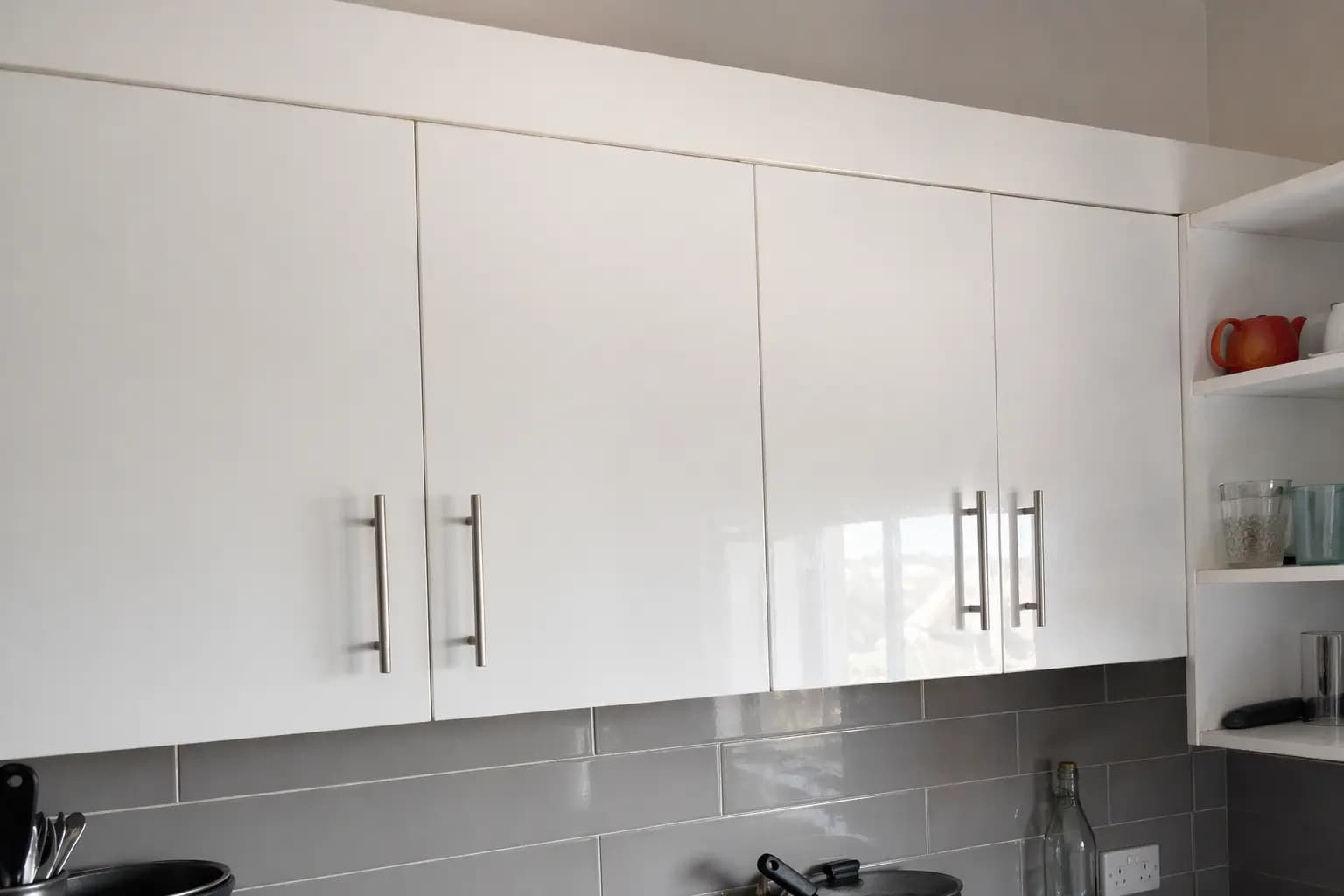 Kitchen cabinet after cleaning